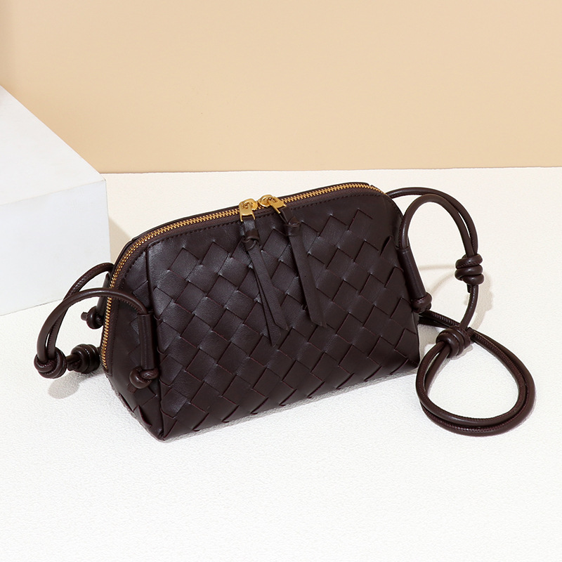 New Knitted Camera Cross Shoulder Handbag Knot Zipper Large Capacity Small Square Bag For Bags Handbags Women Designer