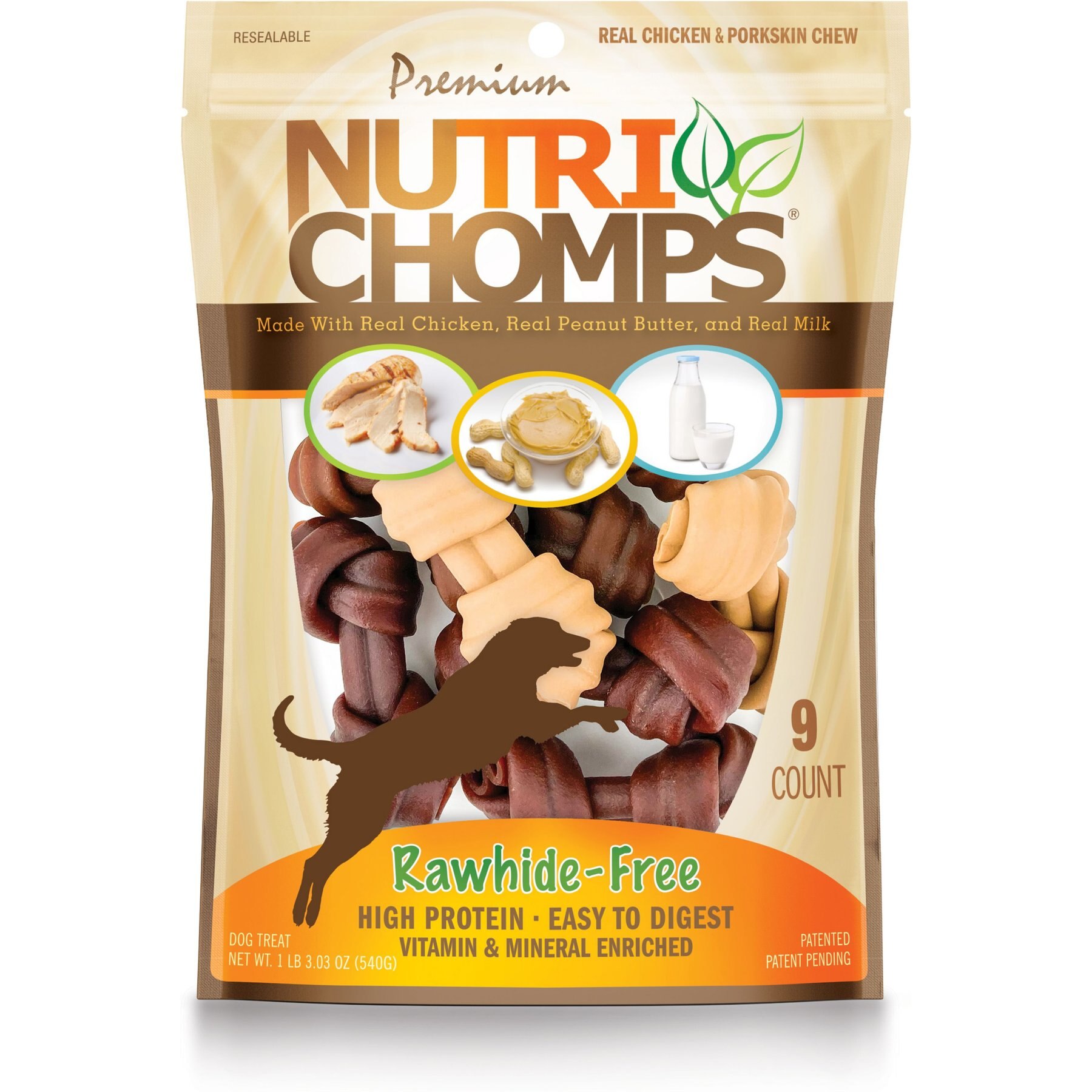 Nutri Chomps 4" Assorted Flavor Knots Dog Treats