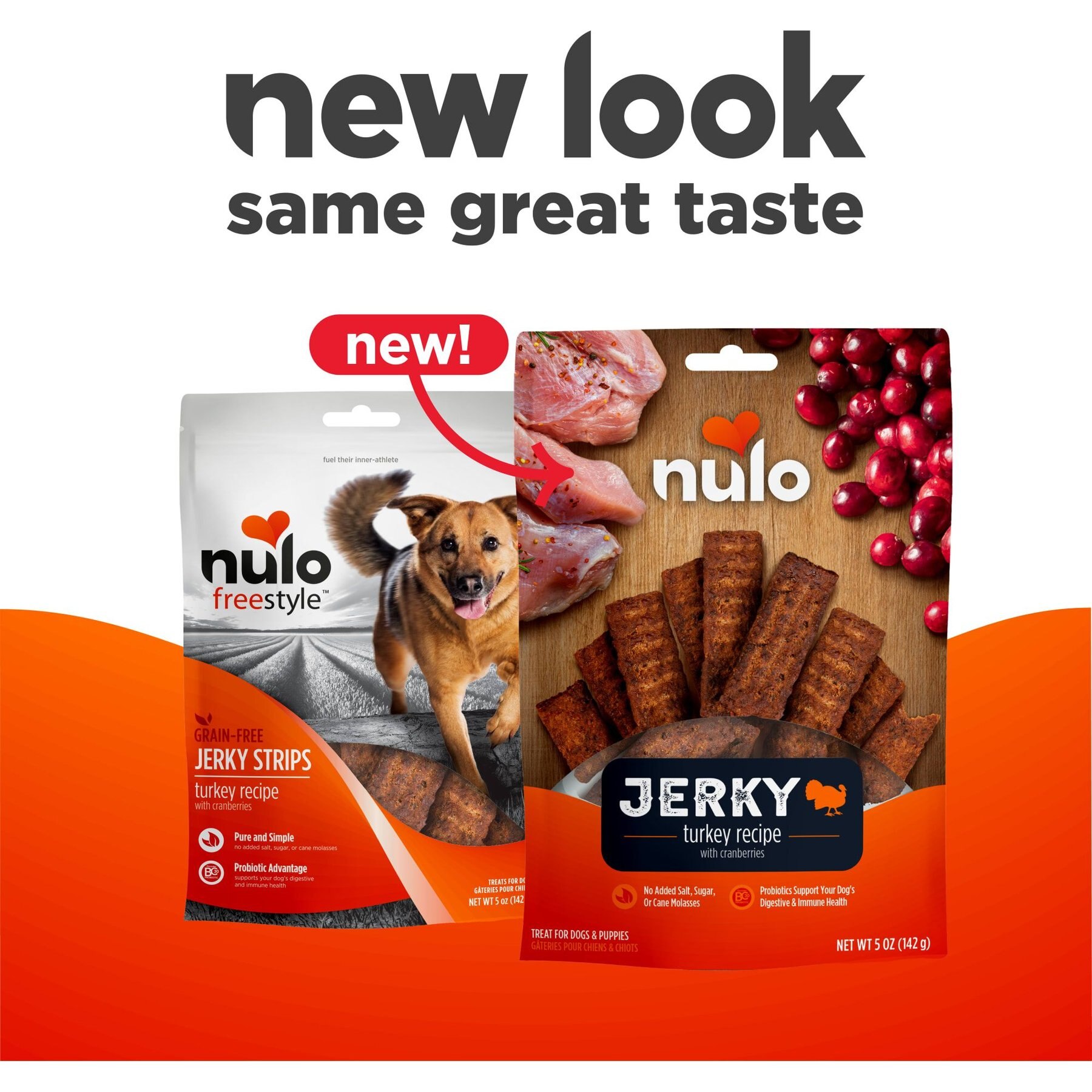 Nulo Premium Jerky Strips Dog Treats, Grain-Free High Protein Jerky Strips made with BC30 Probiotic to Support Digestive & Immune Health Dog Treats