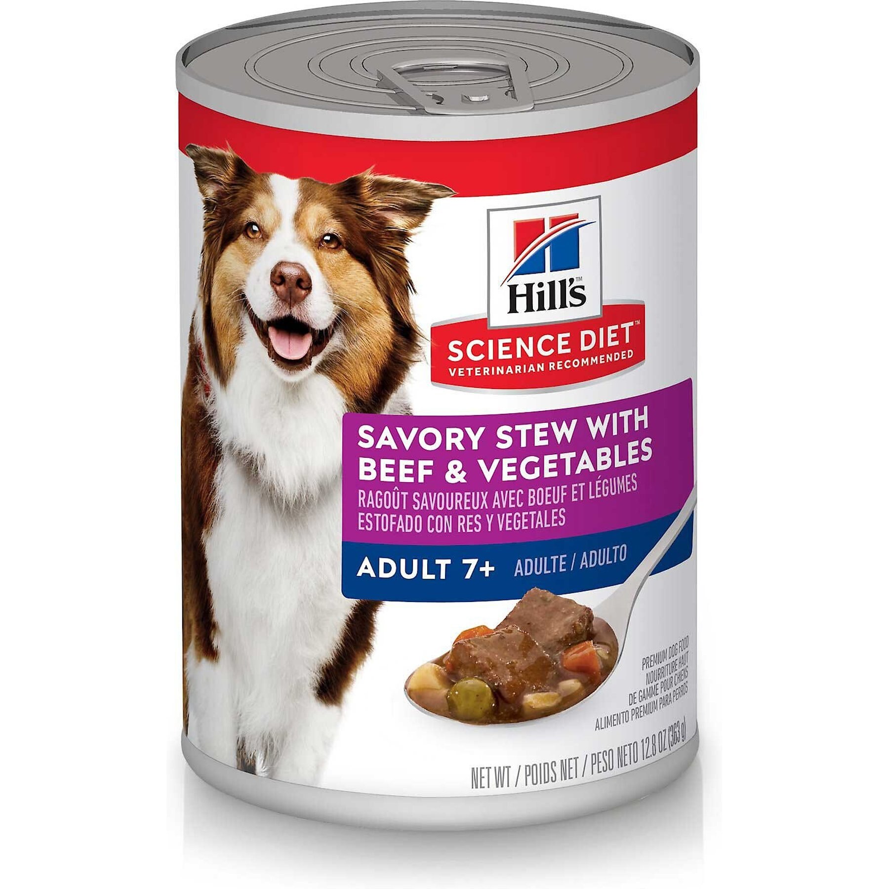 Hill's Science Diet Senior Adult 7+ Savory Stew with Beef & Vegetables Canned Dog Food