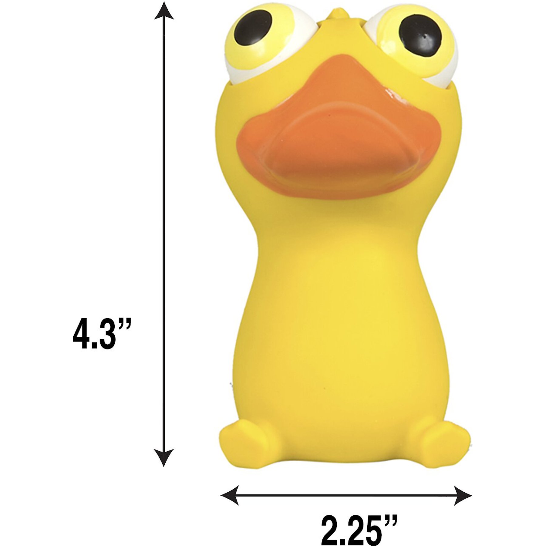 Hartz Bug Eyes Squeak Latex Dog Toy, Character Varies