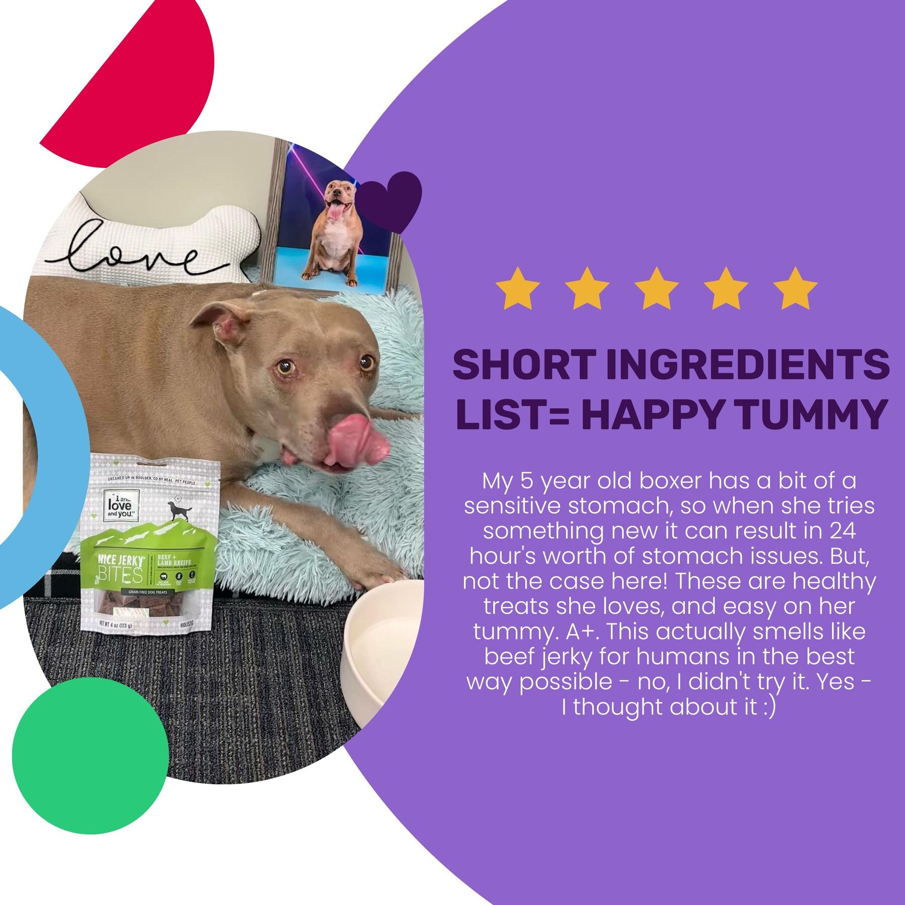 I and Love and You Nice Jerky Bites Beef and Lamb Grain-Free Dog Treats