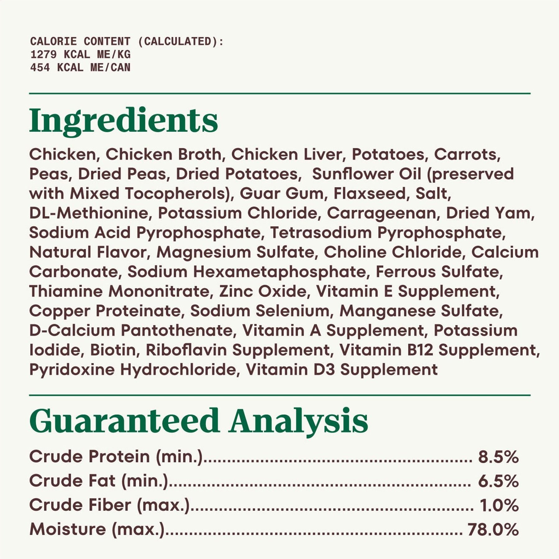 Nutro Grain-Free Premium Loaf Slow Cooked Chicken, Potato, Carrot & Pea Recipe Canned Wet Dog Food