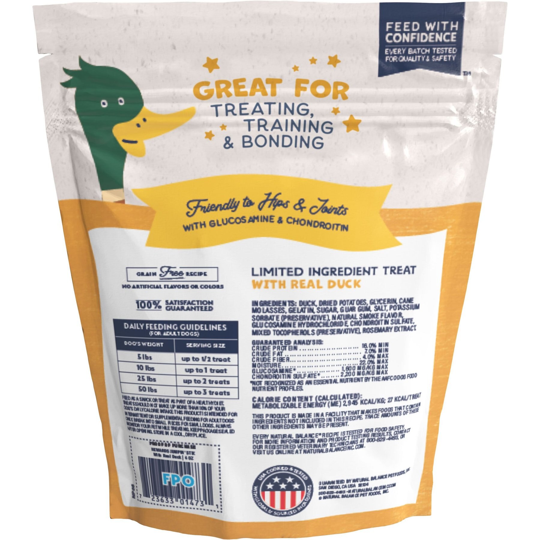 Natural Balance Rewards Jumpin' Stix with Real Duck Dog Treats