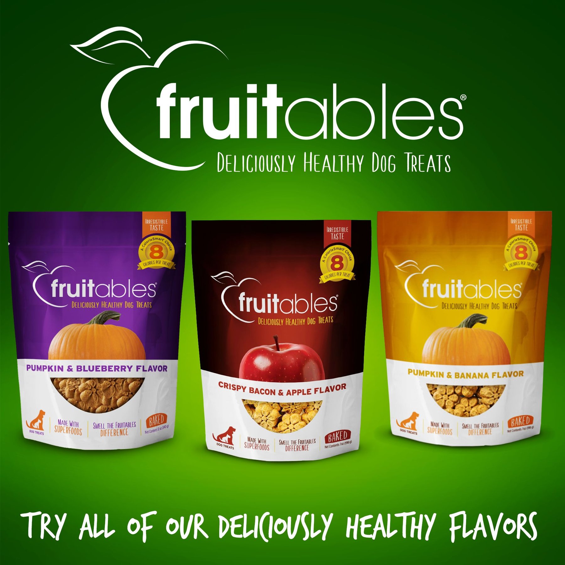 Fruitables Pumpkin & Apple Flavor Dog Treats