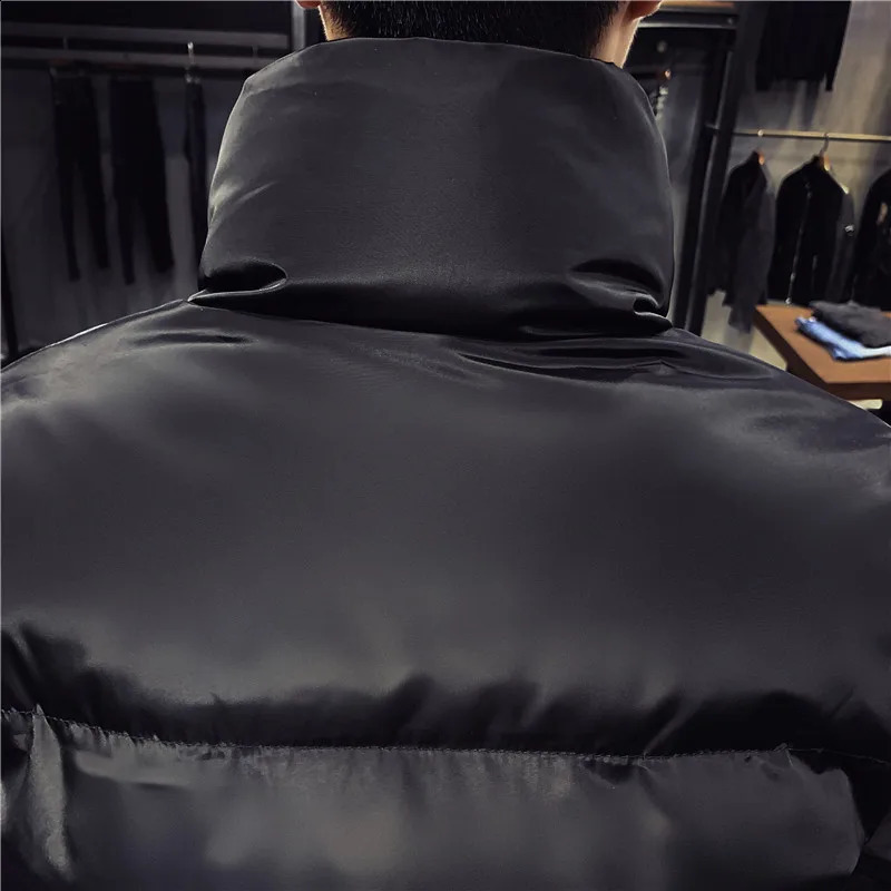 Men Parka Long Coat 2024 Winter Warm Thickening Solid Casual Down Jacket Fashion Stand Collar Puffer Jacket Men Clothing 241121