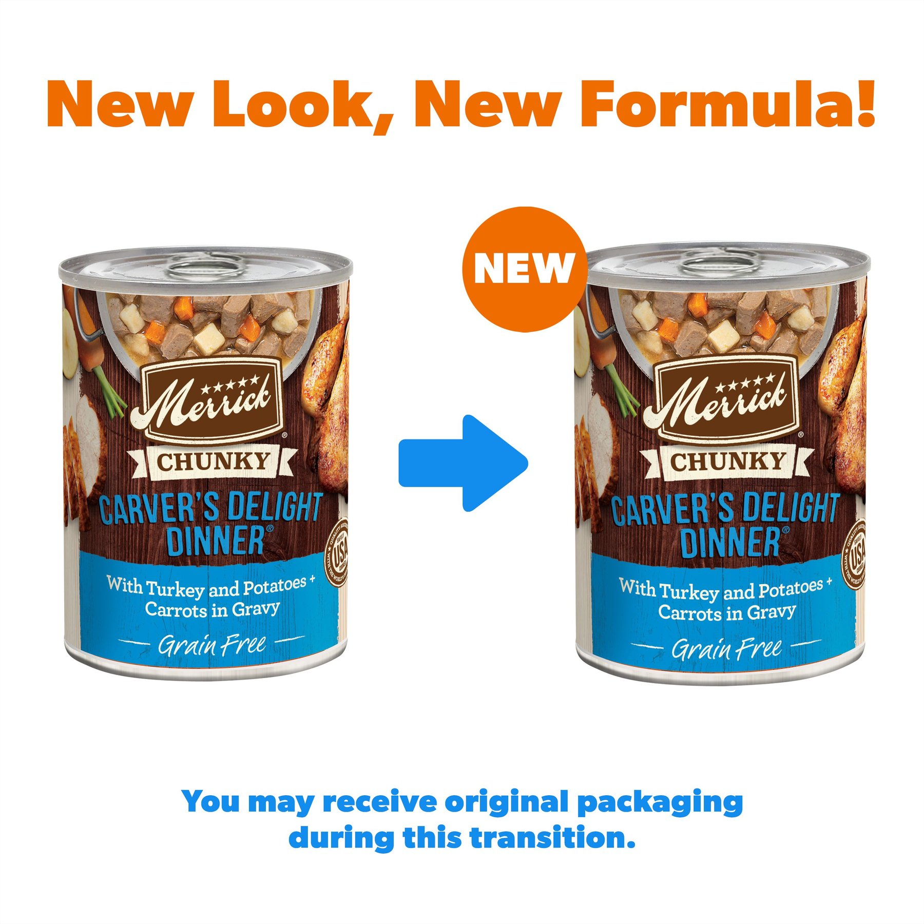 Merrick Chunky Grain-Free Wet Dog Food Carvers Delight Dinner