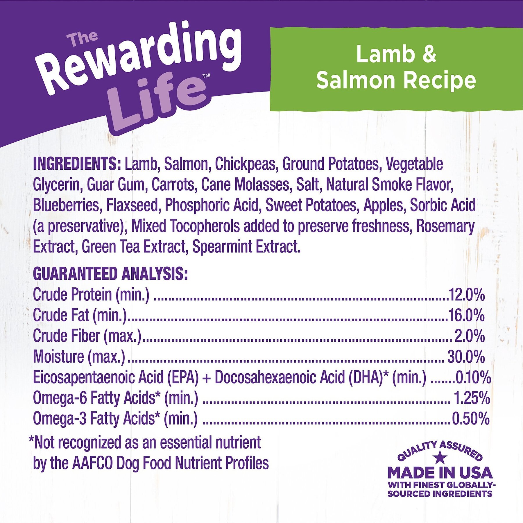 Wellness The Rewarding Life Lamb & Salmon Soft & Chewy Natural Dog Treats