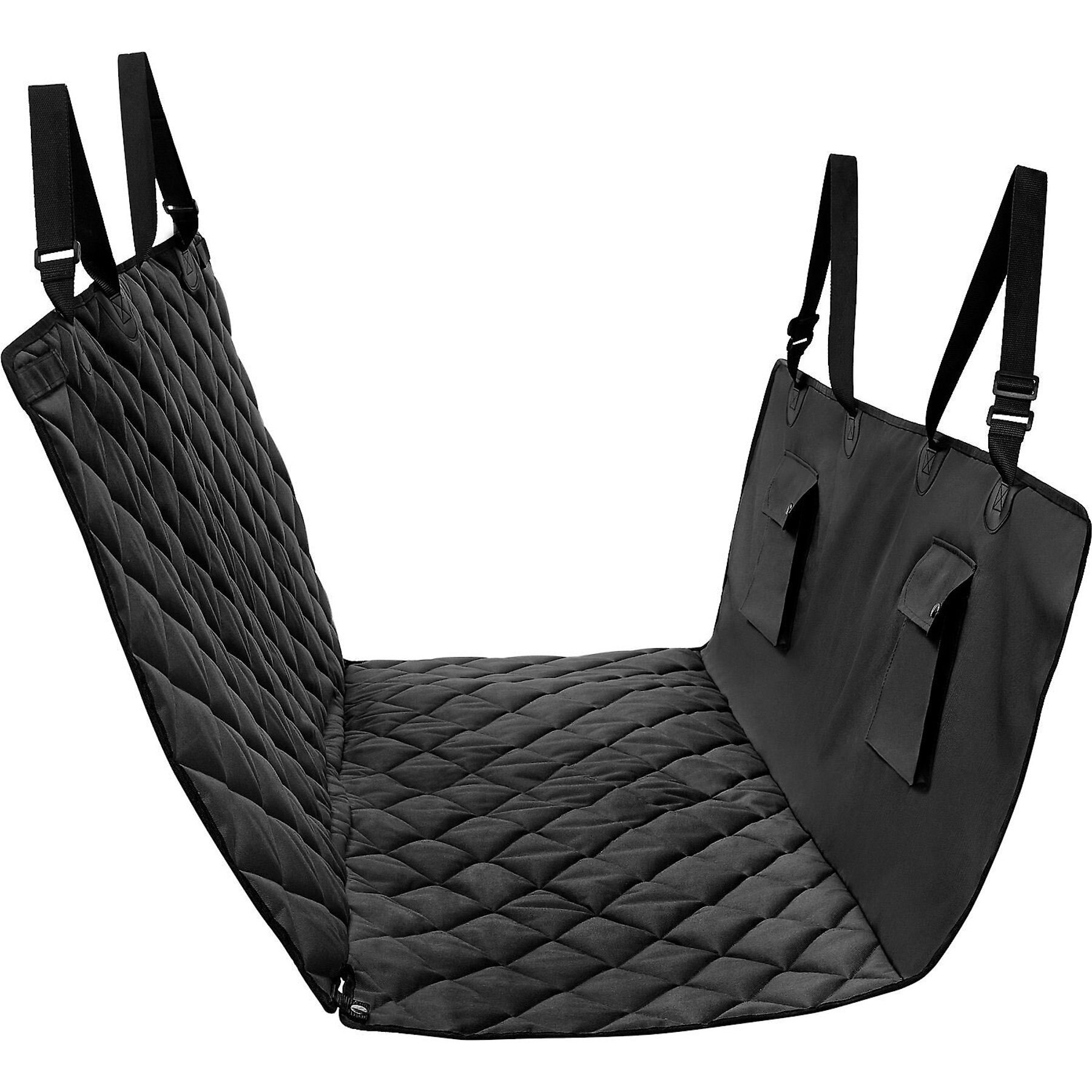 Frisco Adjustable Dog Seatbelt Tether & Frisco Quilted Water Resistant Hammock Car Seat Cover