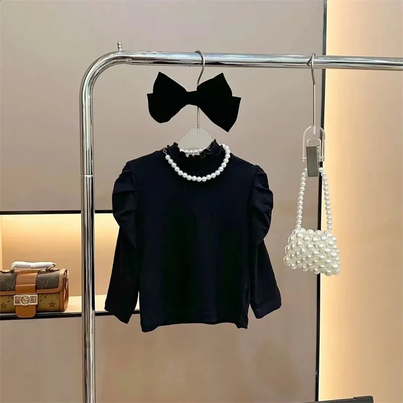 Girls clothing set baby top Flared Pants 3-piece trendy autumn childrens warm suit Spring season sweet casual suit 12M-5 years 241121