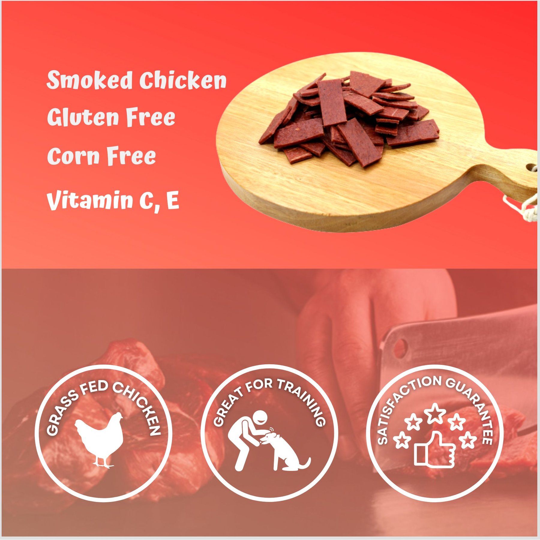 Trick or Snack Chicken & Cranberry Flavored Steak Dog Treats, 1-lb bag