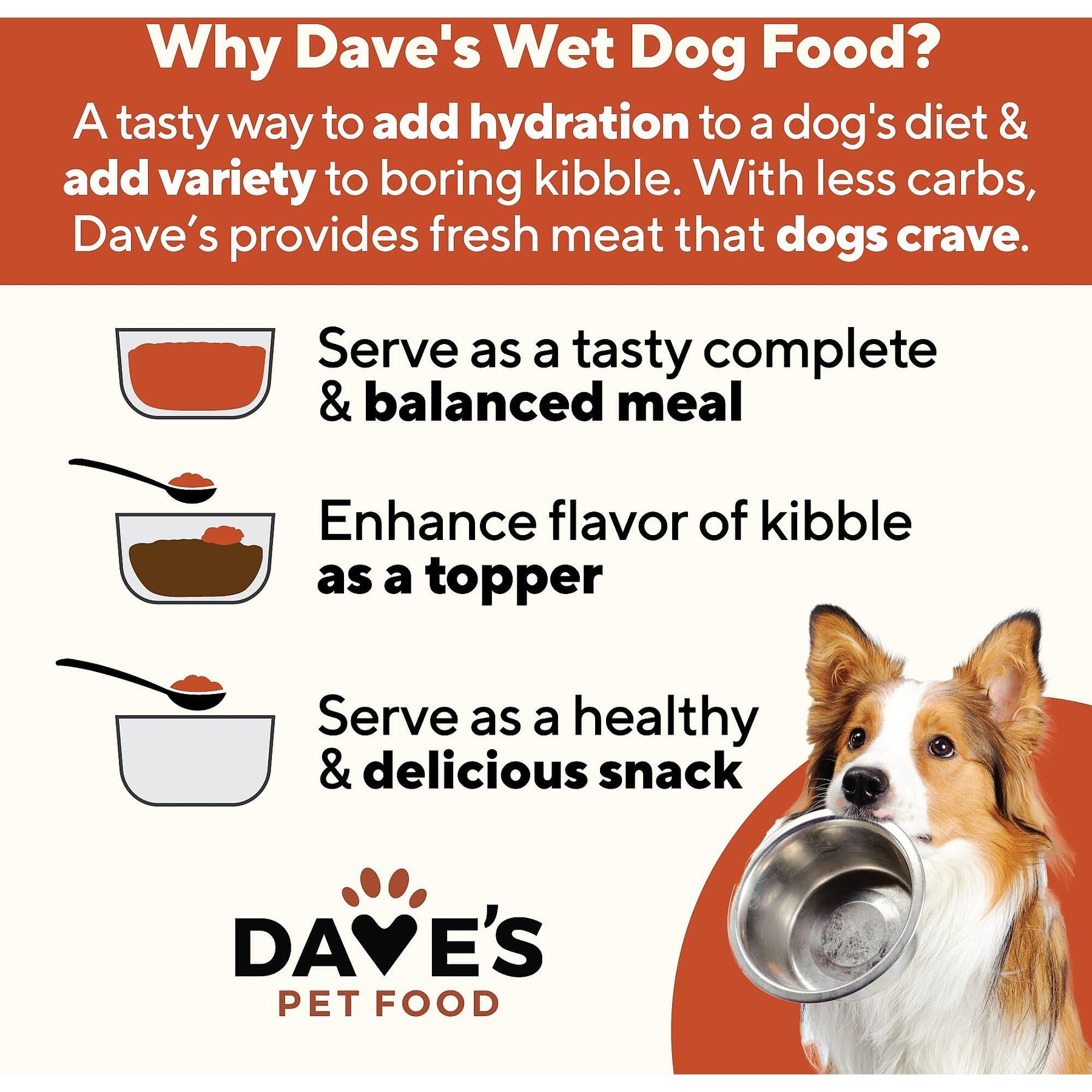 Dave's Pet Food Stewlicious Beef & Vegetable Stew. Grain-Free Canned Wet Dog Food, 13.2-oz, case of 12