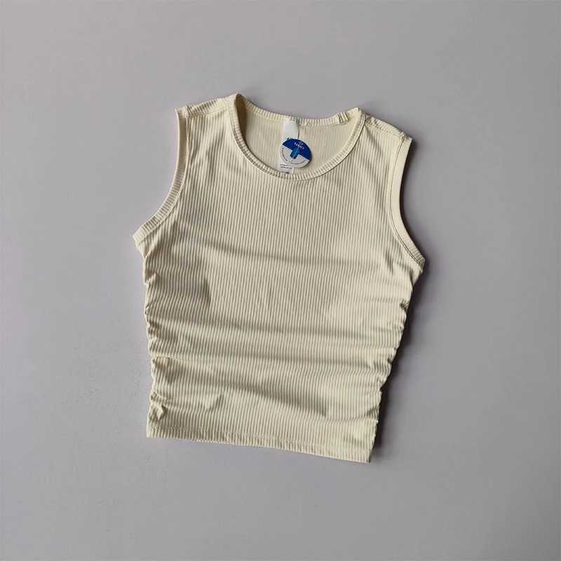 Summer nude yoga folding womens folding slim fit sports running and fitness jacket crop top bra quick drying clothingXJ250410