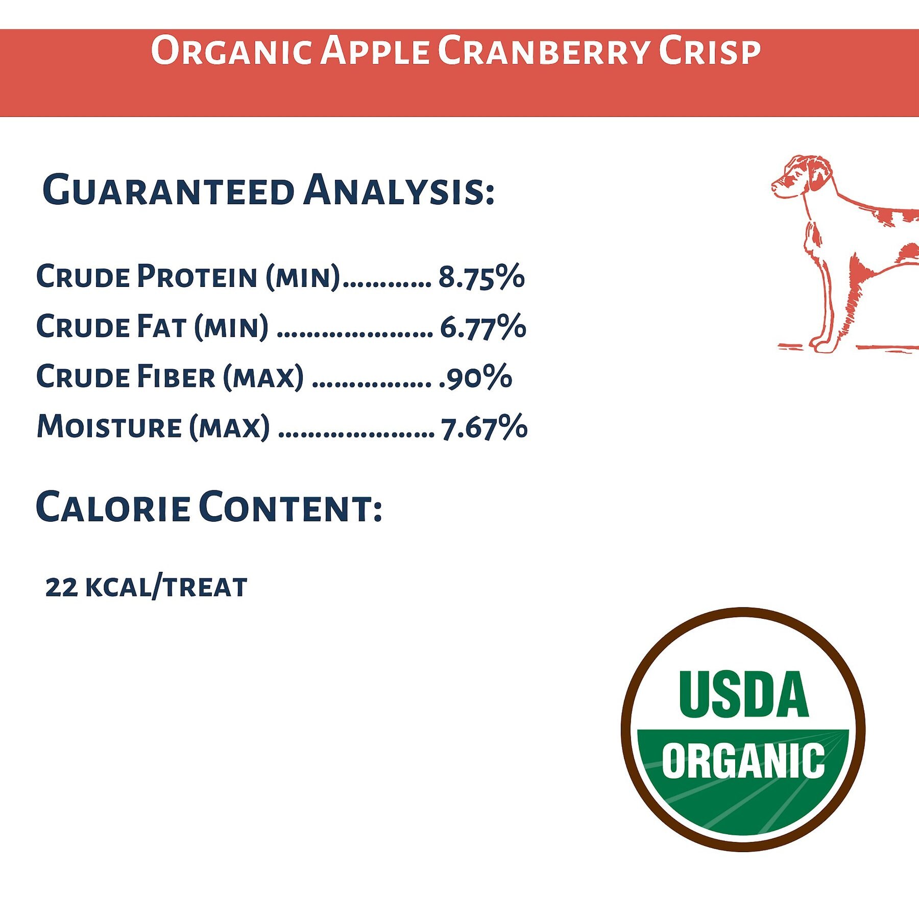 Dog Mamma’s Organic Apple Cranberry Crisp Dog Treats