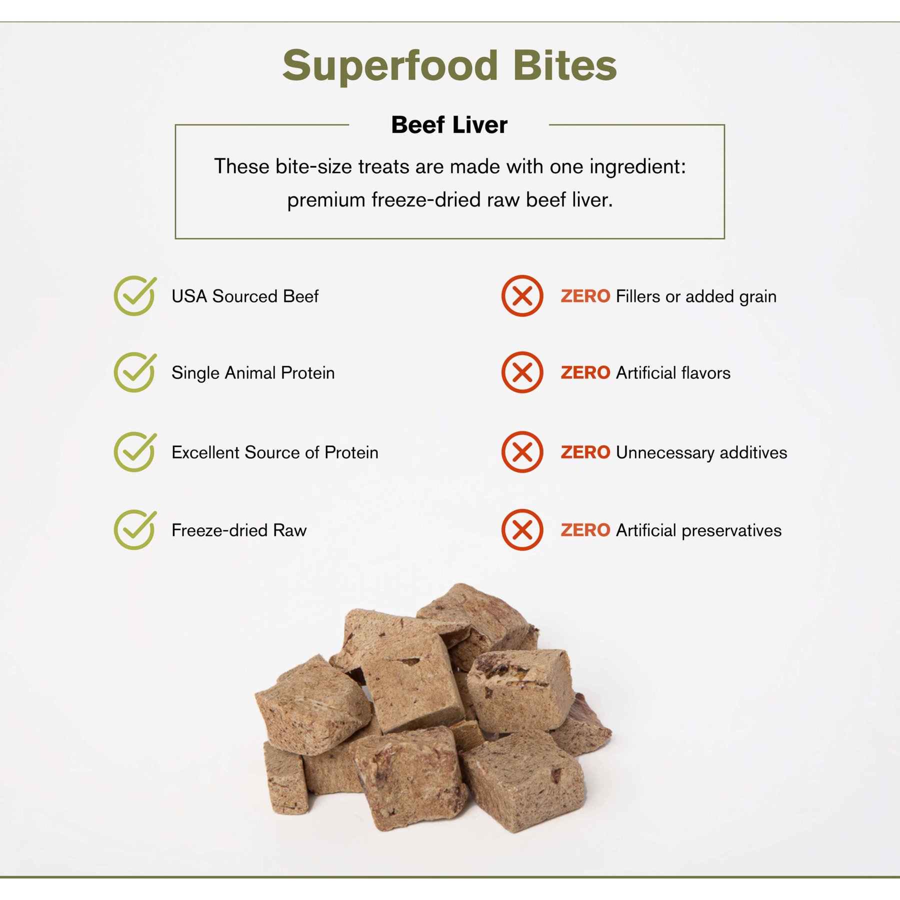 Badlands Ranch Beef Liver Grain-Free Freeze-Dried Raw Dog Treats