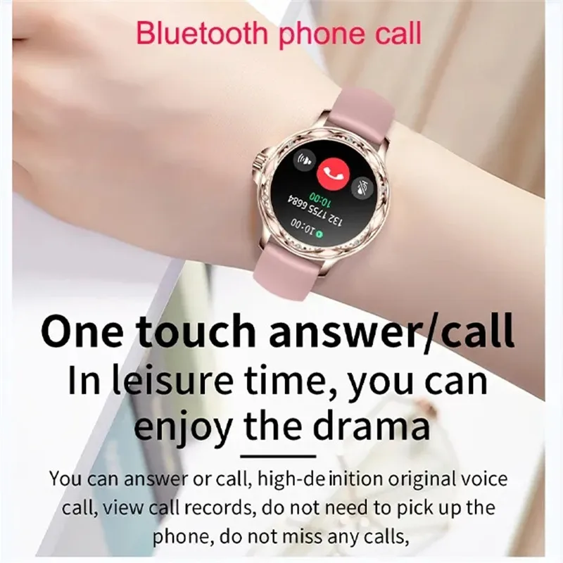 Women's Fashionable Bluetooth Smartwatch with Health Monitor - Sporty Fitness Band for Daily Use