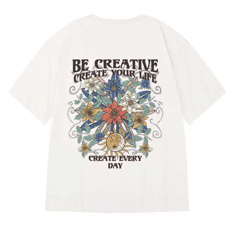 Men's T-Shirts M-8XL Mens T-shirt Summer Comic Sunflower Print Short Slave T-shirt Unisex Extra Large Loose T-shirt Couple Clothing Mens T-shirt 