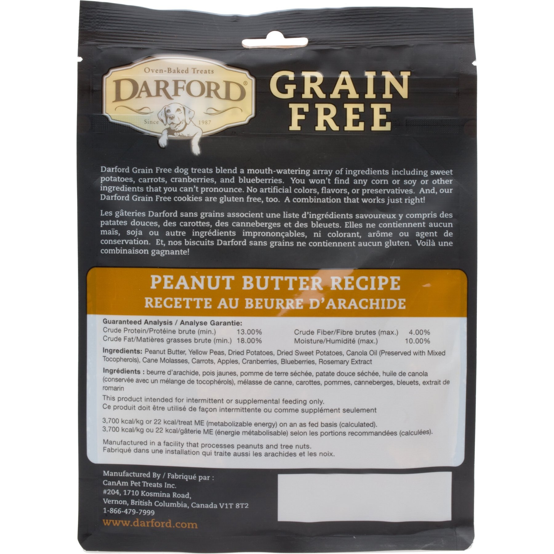 Darford Grain-Free Peanut Butter Recipe Dog Treats