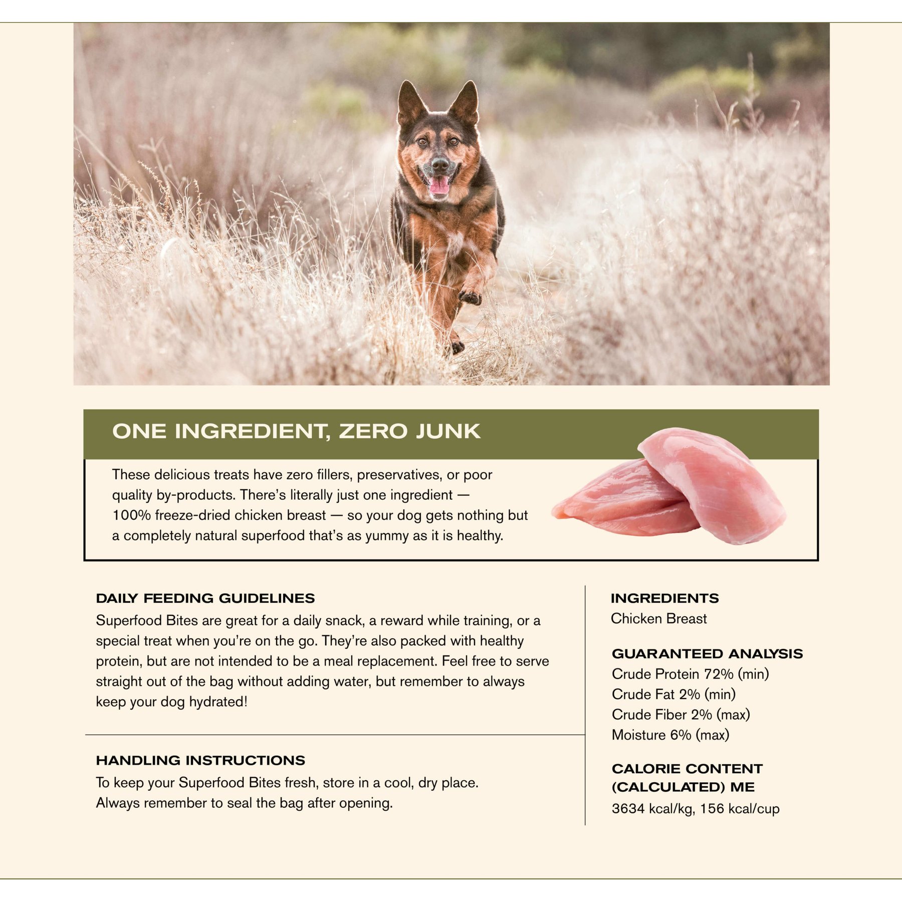 Badlands Ranch Chicken Breast Grain-Free Freeze-Dried Raw Dog Treats