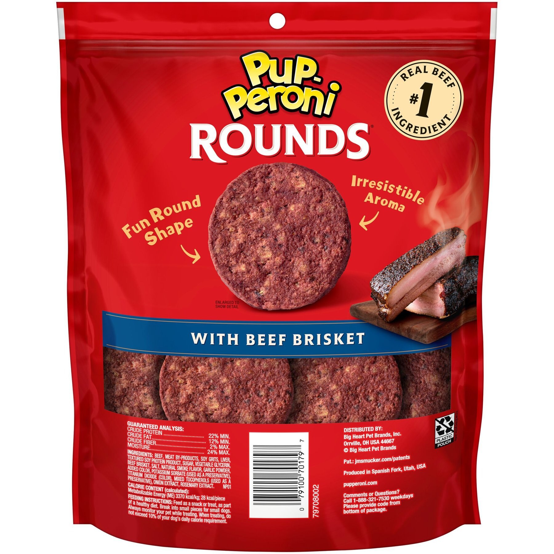 Pup-Peroni Rounds Beef Brisket Dog Treats
