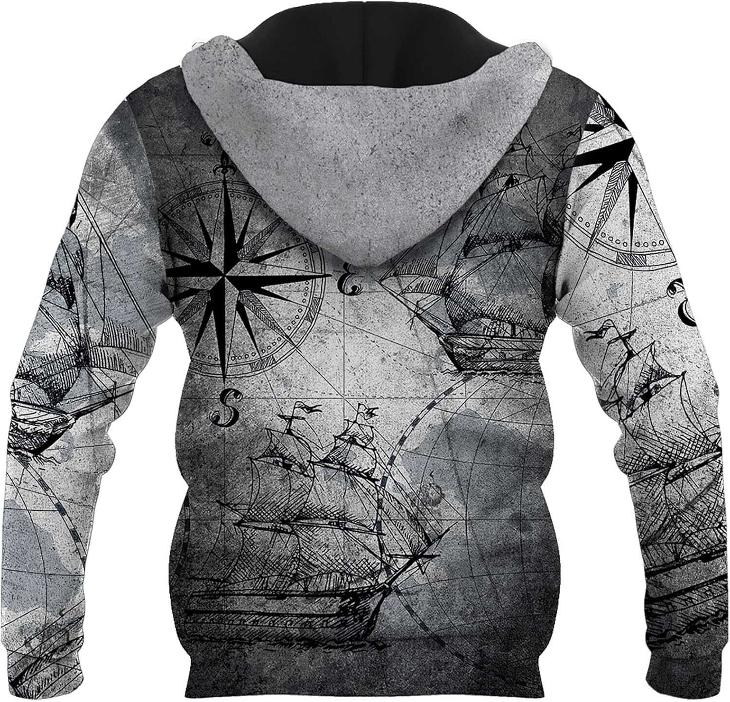 Hoodie for Mens Womens Unisex 3D Hoodie for Men Printed Graphic Pullover Retro Vintage Casual Pullover Sweatshirt with Pockets Graphic Fashion Color