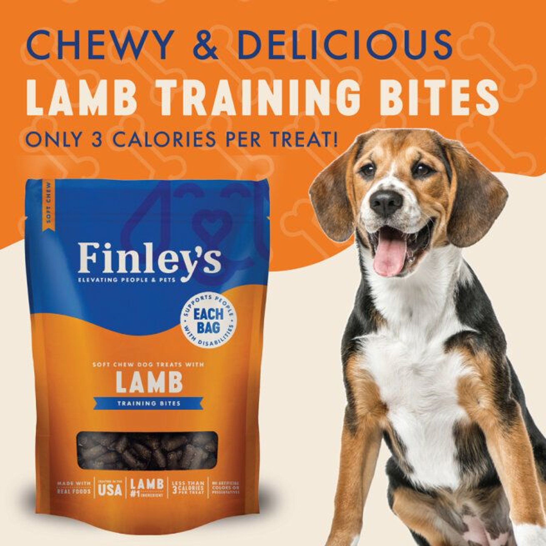 Finley's Barkery Lamb Recipe Soft Chew Training Bites Dog Treats, 16-oz bag