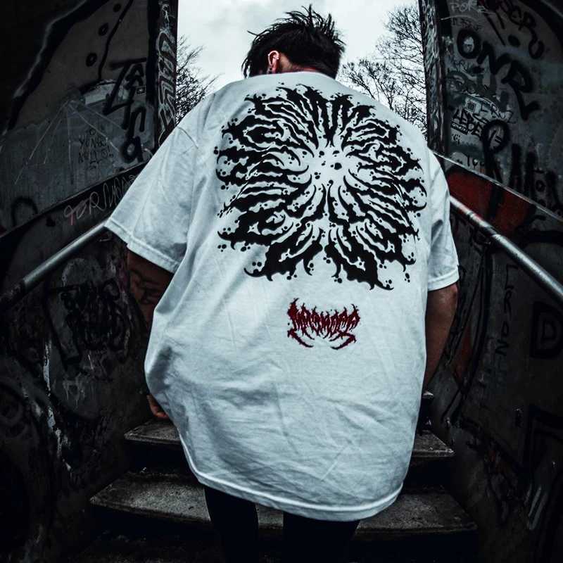Men's T-Shirts West Coast Gangster Loop Short Slve T-Shirt Vintage Hip Hop Tshirt Men Oversized T Casual O-neck Women Cotton Top Strtwear Y240420