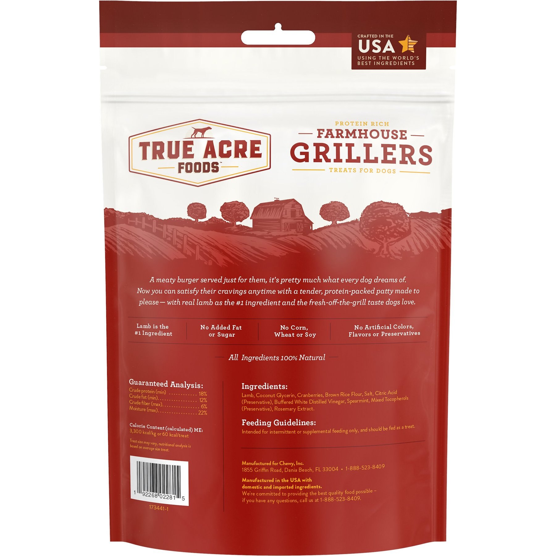 True Acre Foods Farmhouse Grillers Lamb Recipe with Cranberries