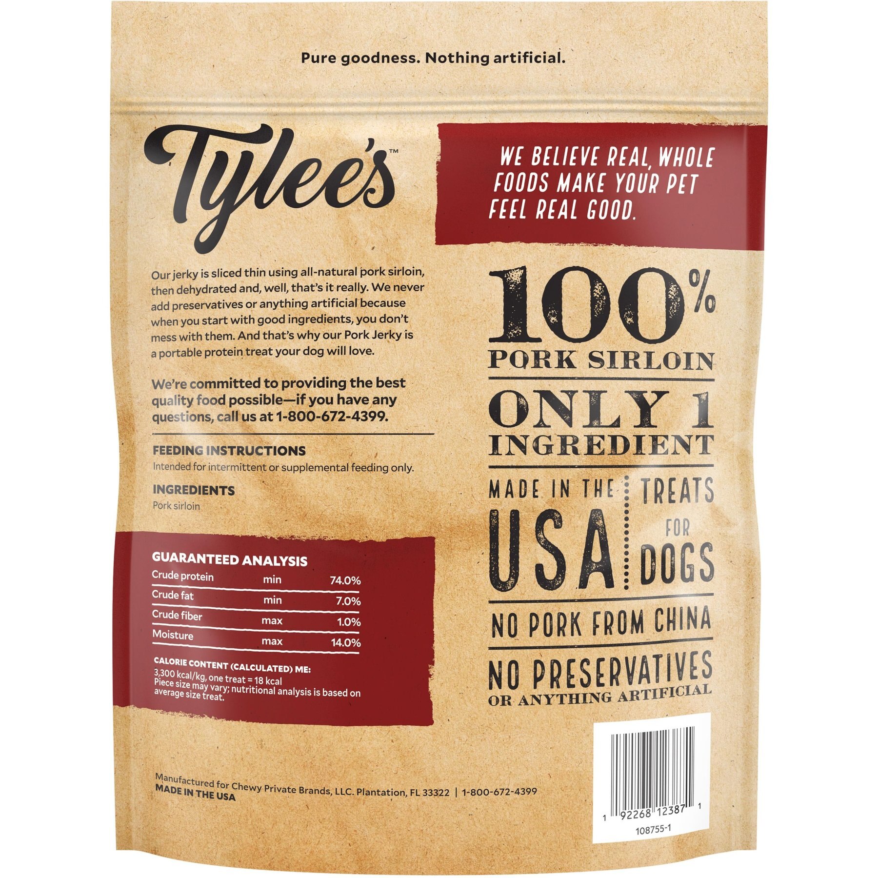 Tylee's Pork Jerky Dog Treats