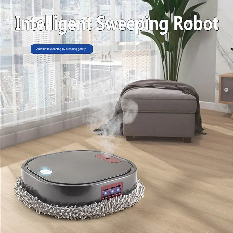 Intelligent Robot 3 in1 Dry Wet Sweep Mop Robot Vacuum Cleaner Rechargeable Smart Mopping Robot Spray Cleaner Home Mopping Robot 241113