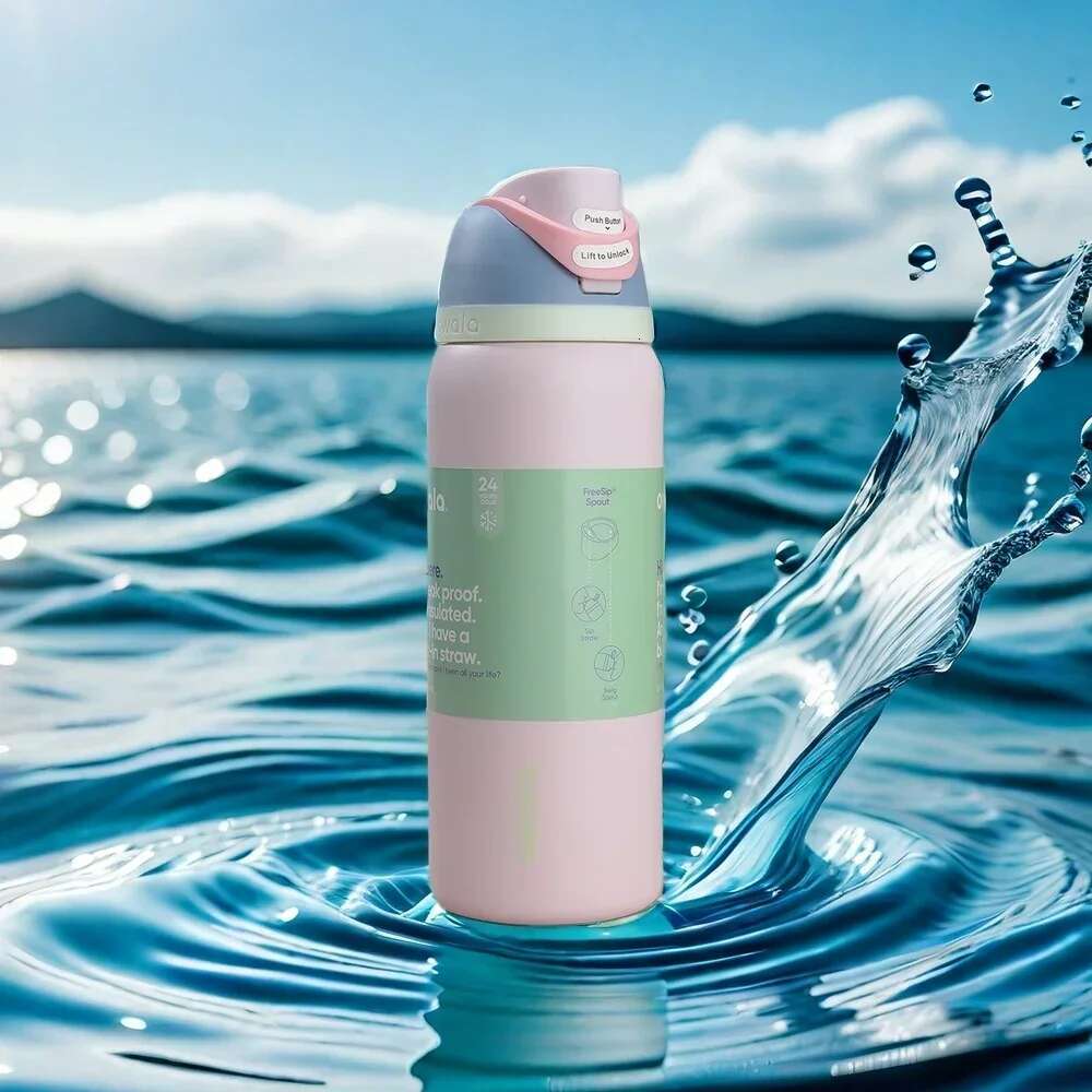 Owala FreeSip Insulated Stainless Steel BPA-Free Water Bottle 24 oz/32 oz with Straw for Sports Travel and School