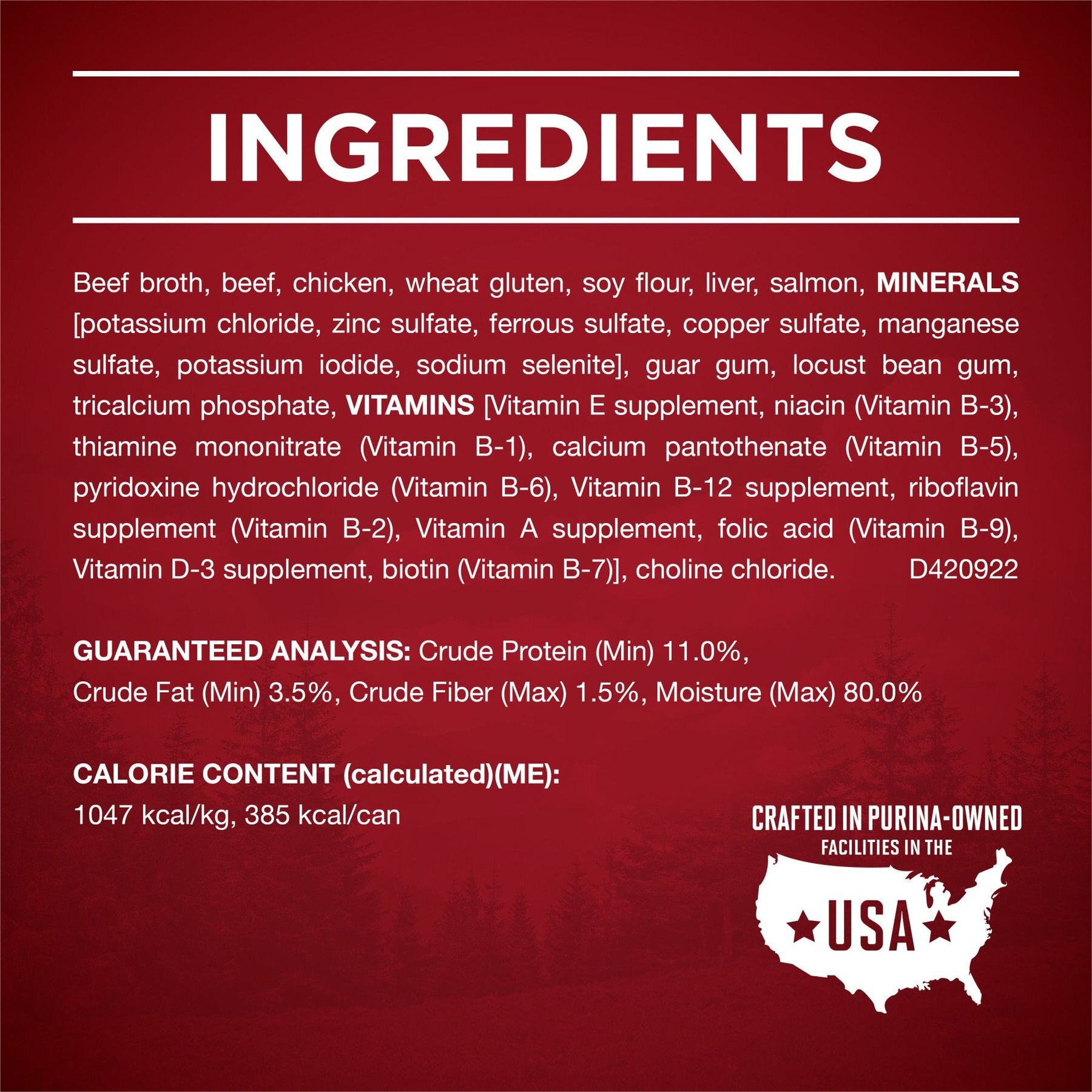 Purina ONE SmartBlend True Instinct Tender Cuts in Gravy with Real Beef & Wild-Caught Salmon Canned Dog Food