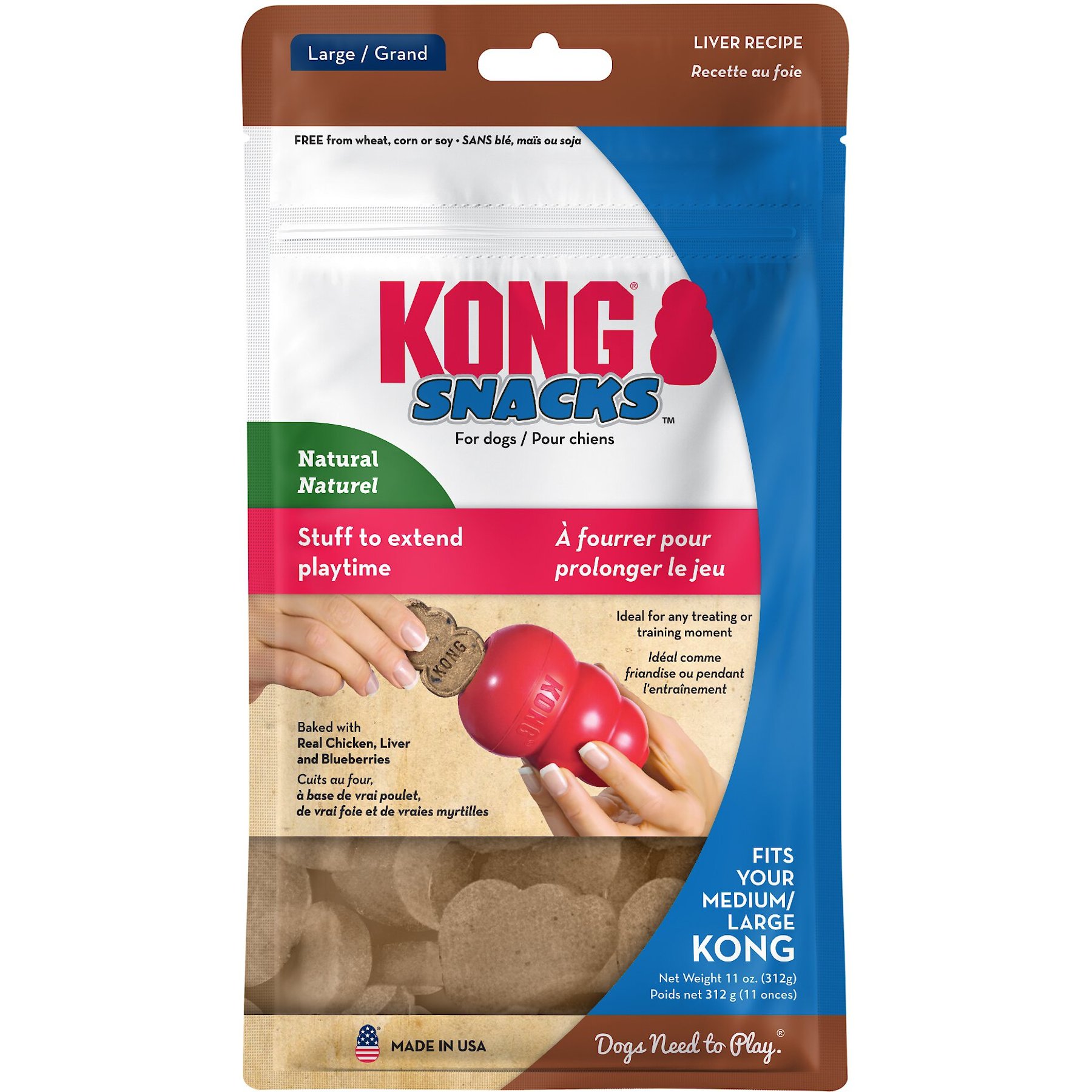 KONG Stuff'N Liver Snacks Crunchy Dog Treats