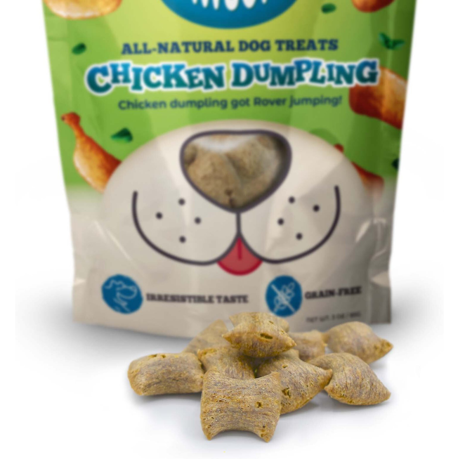 Awesome Pawsome Chicken Dumpling Dog Treats, 3-oz bag