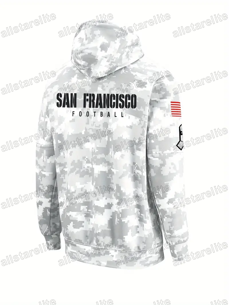 Custom Salute To Service Pullover Football Hoodie Jersey individuation Stitch Camo Sweatshirts Men Womens Youth fashion trend
