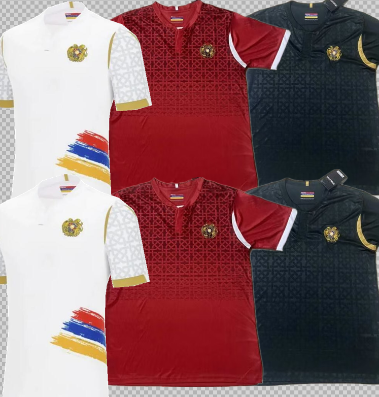 2024 2025 Armenia National Team Mens Soccer Jerseys BABAYAN AVGYAN HITARYAN HAROYAN GARIGORYAN 24 25 adult 3rd White Football Shirt Short Sleeves men Uniforms