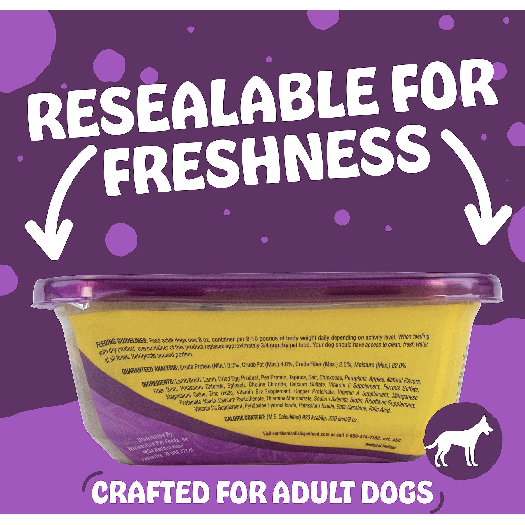 Earthborn Holistic Lily's Gourmet Buffet Grain-Free Natural Moist Dog Food