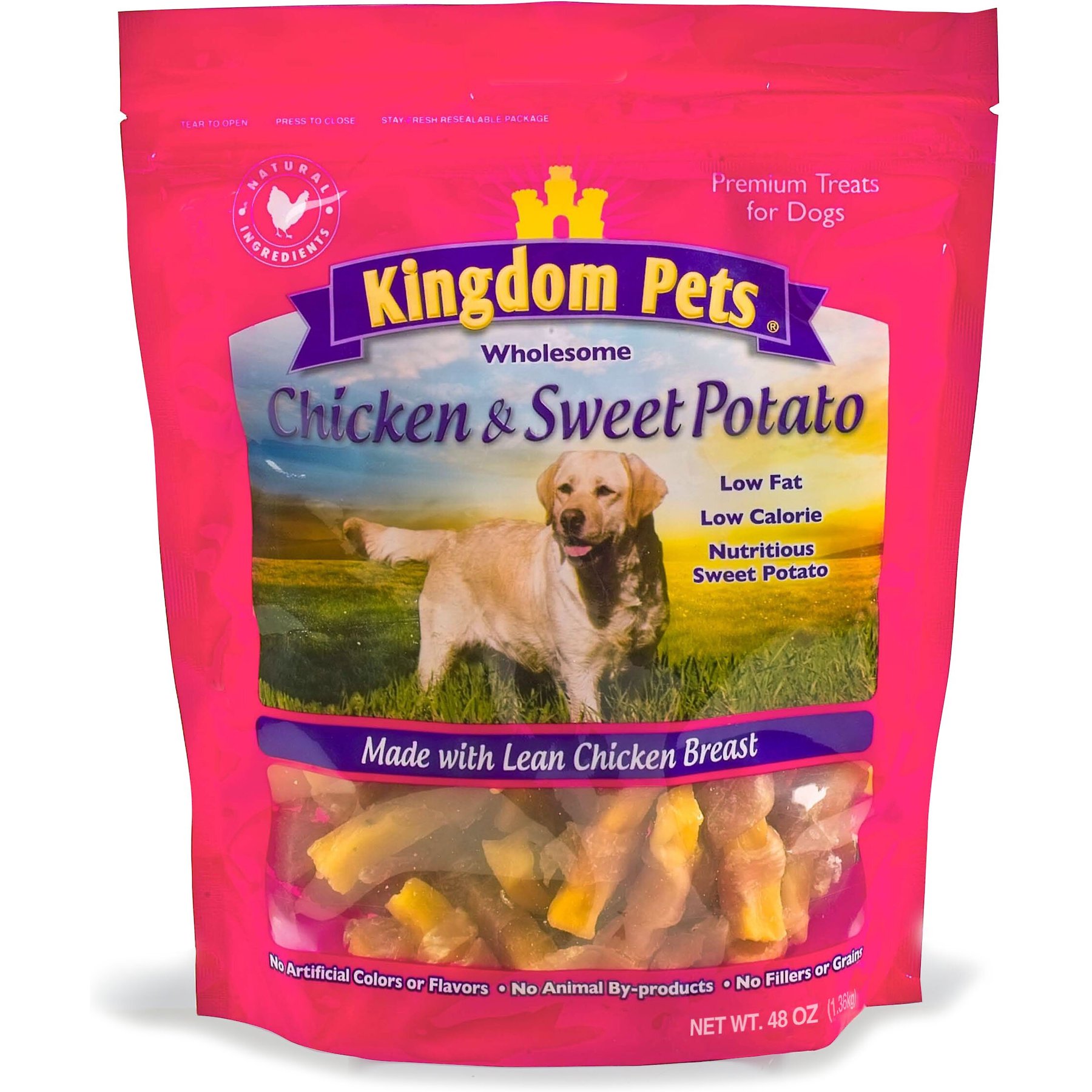 Kingdom Pets Chicken & Sweet Potato Jerky Twists Dog Treats