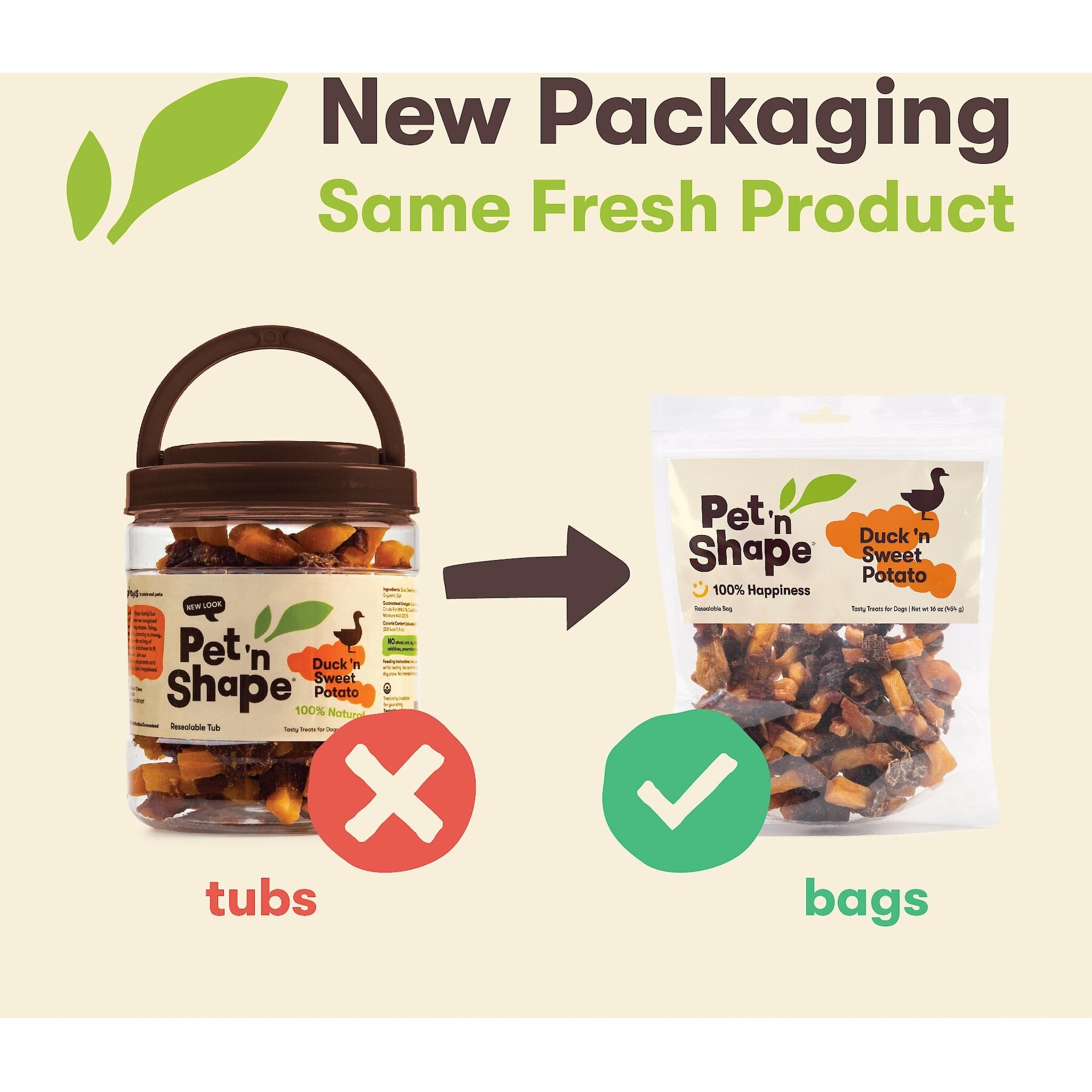 Pet 'n Shape Grain-Free Duck 'n Sweet Potato Dog Treats