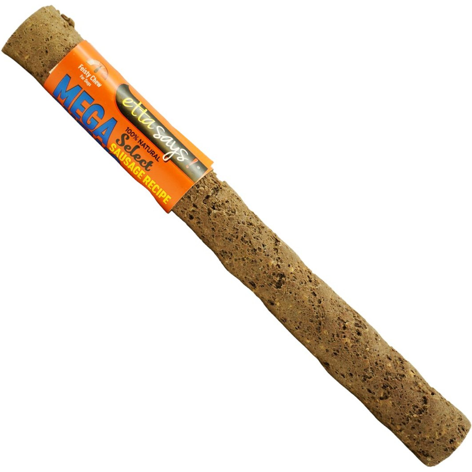 Etta Says! 10-inch MEGA Select Hide-Free Sausage Recipe Crunchy Dog Chew