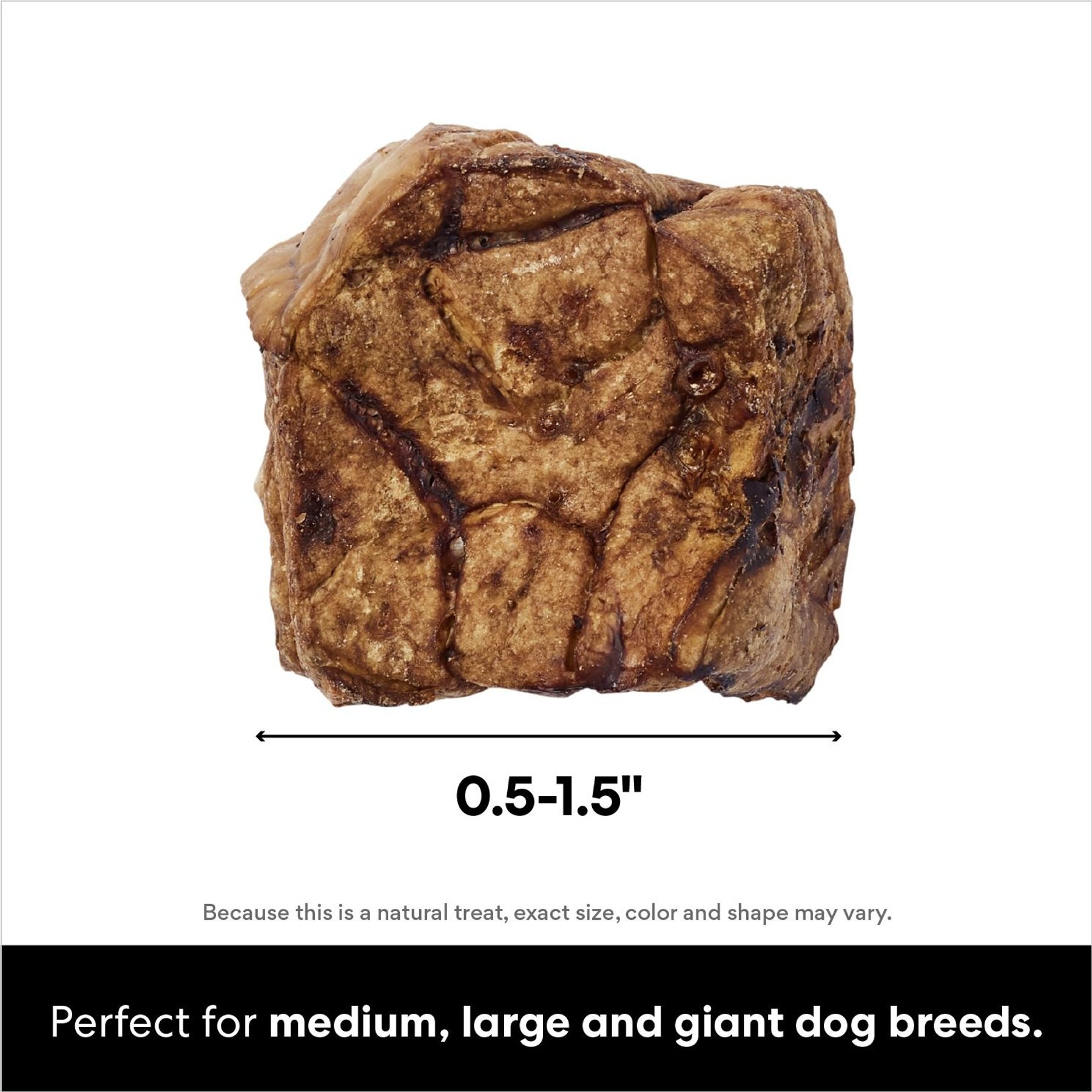Bones & Chews All-Natural Beef Lung Training Bites Dehydrated Dog Treats, 12-oz bag