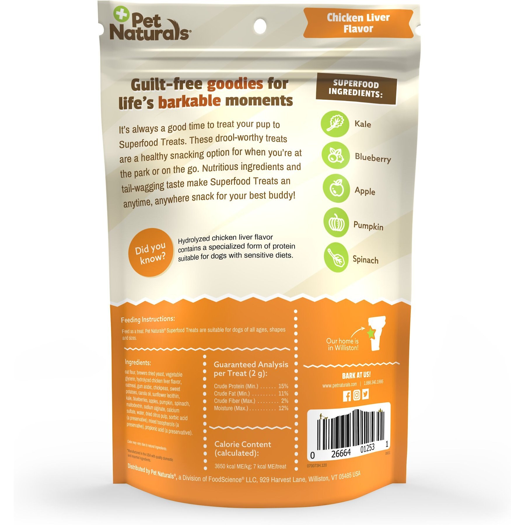 Pet Naturals Homestyle Chicken Recipe Superfood Dog Treats