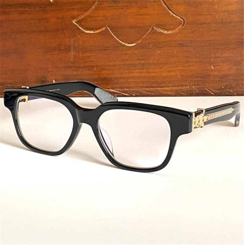 New optical glasses VAGILLIONAIRE II design eyewear square frame vintage punk style clear lens top quality with case transparent eyeglasses