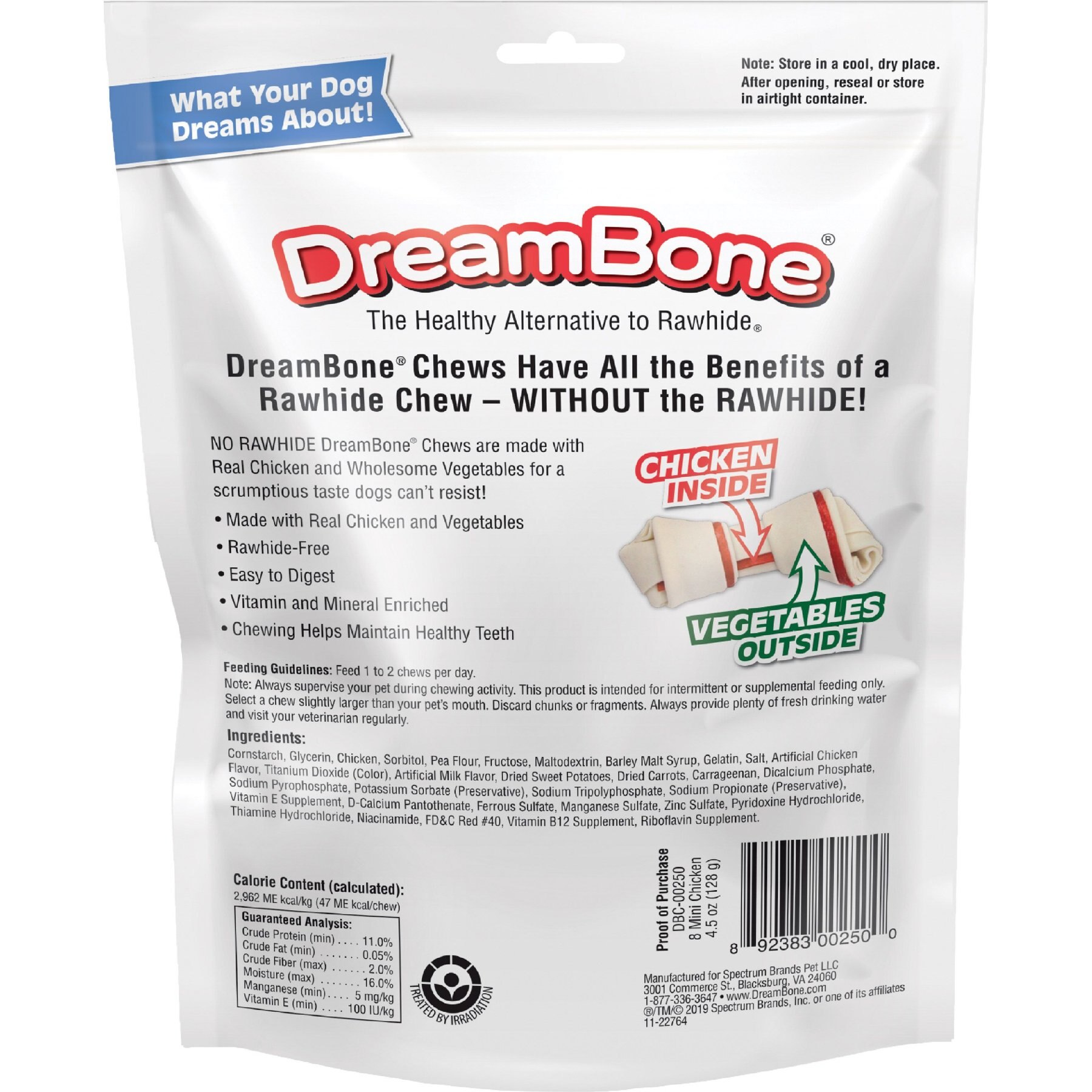 DreamBone Mini Chicken Chew Bones Dog Treats