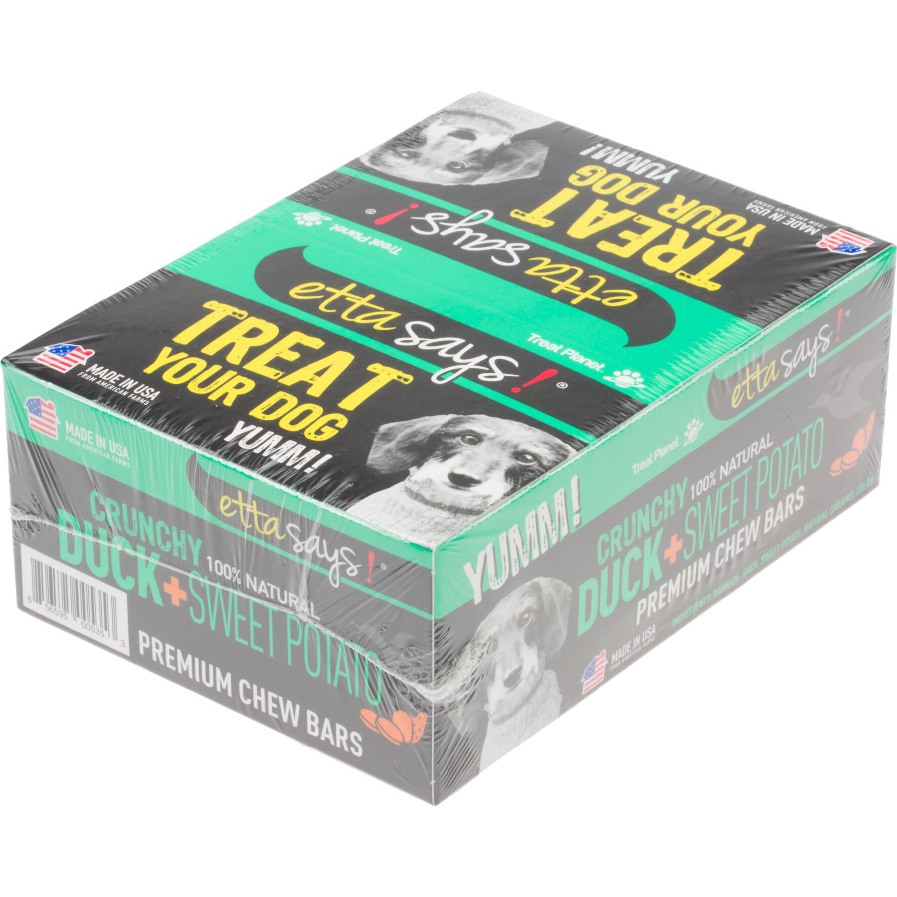 Etta Says! Crunchy Duck + Sweet Potato Chew Bars Dog Treats