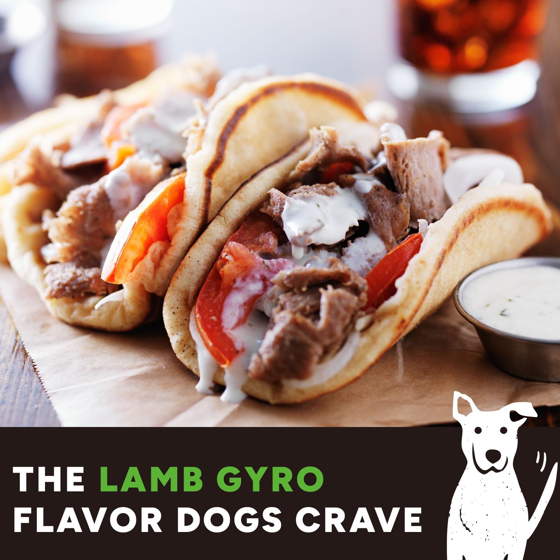 Cloud Star Wag More Bark Less Gyro Lamb Recipe Meatballs Grain-Free Dog Treats