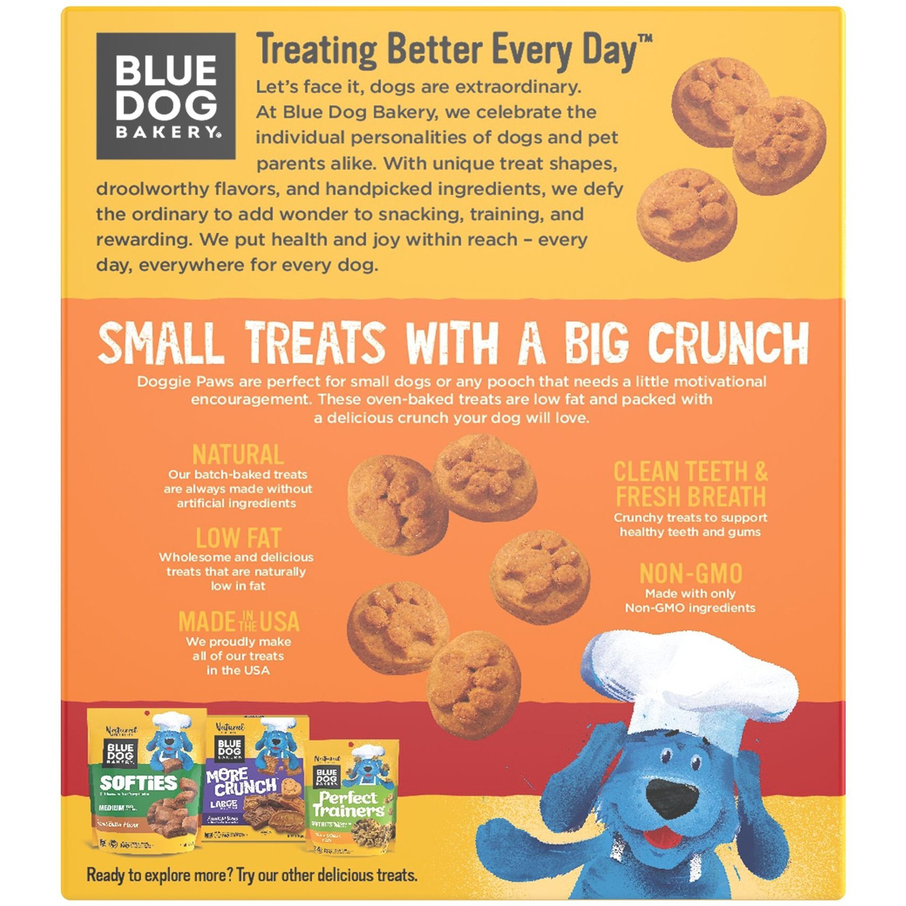 Blue Dog Bakery Doggie Paws Maple Bacon Dog Treats