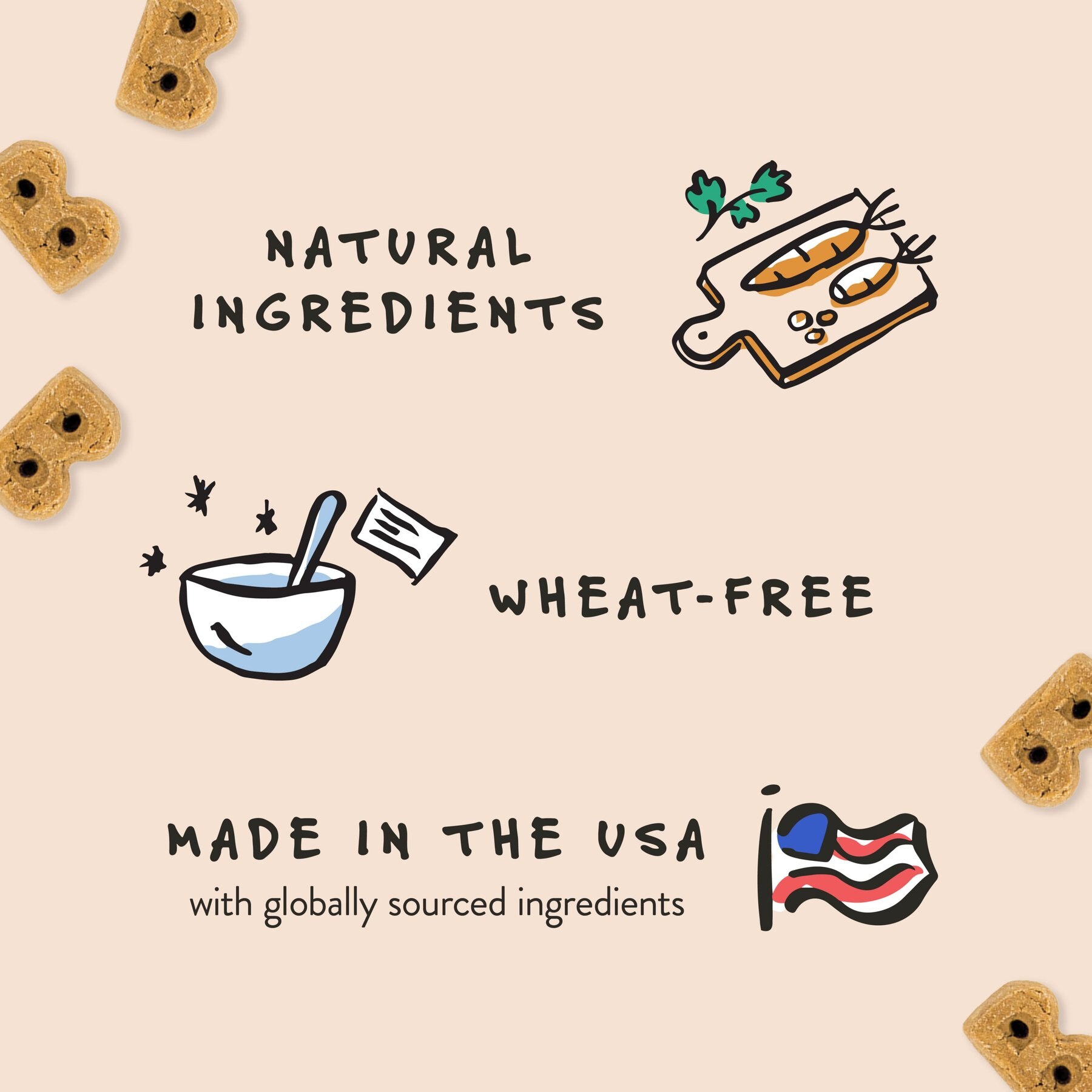 Bocce's Bakery Oven Baked Wheat-Free Chicken Recipe Dog Treats