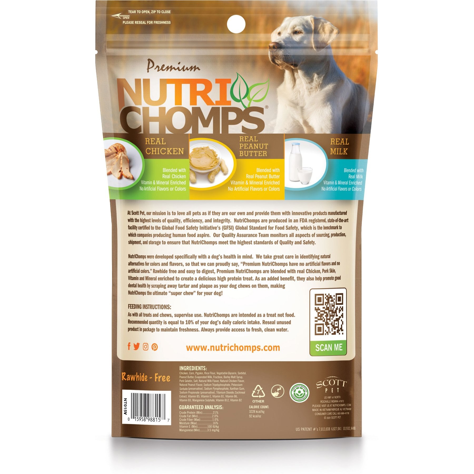 Nutri Chomps 6" Assorted Flavor Braid Dog Treats
