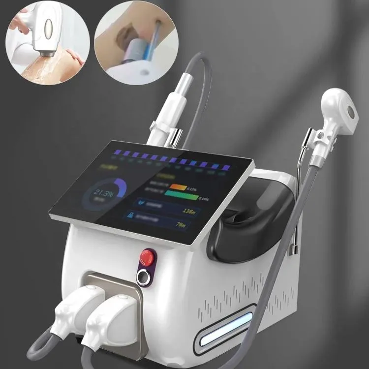 New Portable Nd Yag Pico Laser Tattoo Removal Ice 755nm 1064nm 808 nm Diode Laser Hair Removal Machine